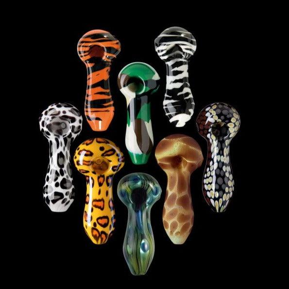 chameleon safari glass pipes - shell shock