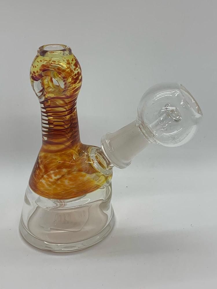 crumb glass frit pendant rig - shell shock