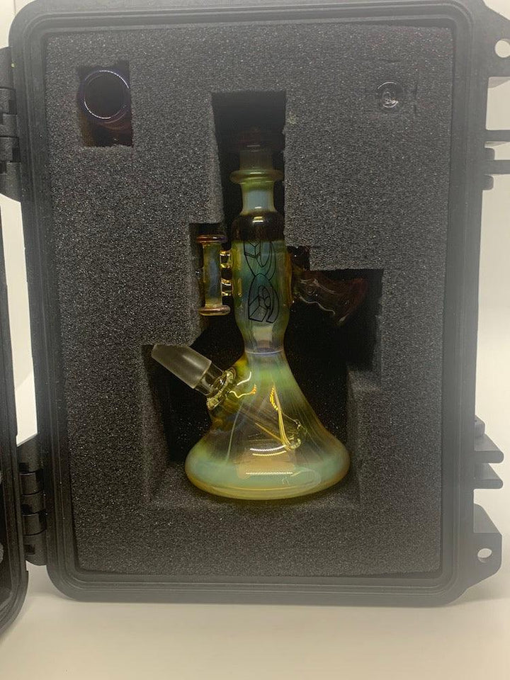 DC Glass x Darby Mini Colored Cricket Beaker - Shell Shock Edmonton Canada