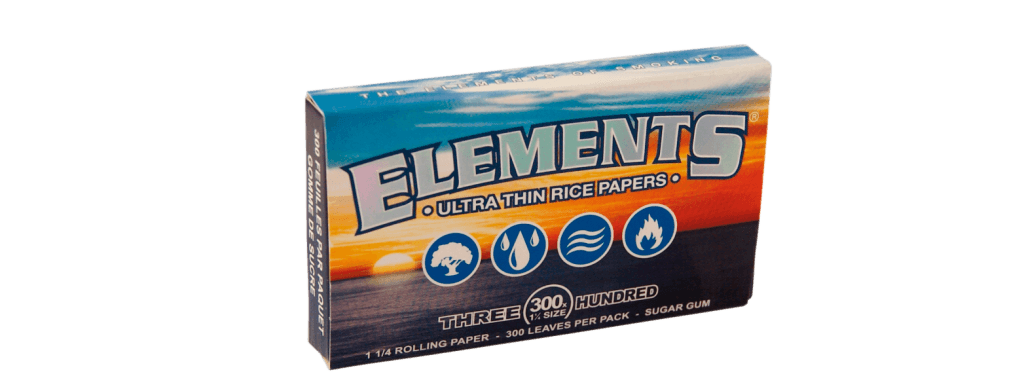 elements 125 300 pack rolling papers - shell shock