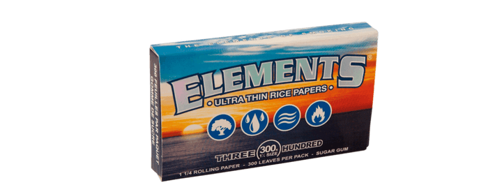 elements 125 300 pack rolling papers - shell shock