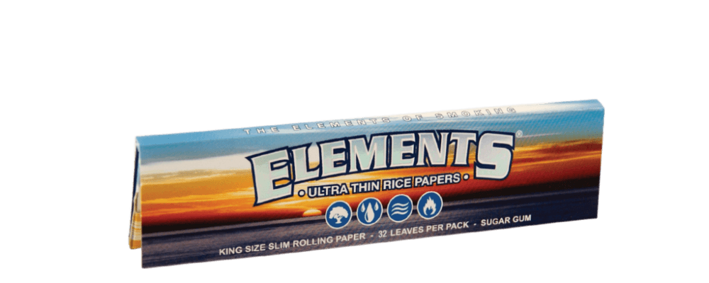 elements rolling papers kingsize slim - shell shock