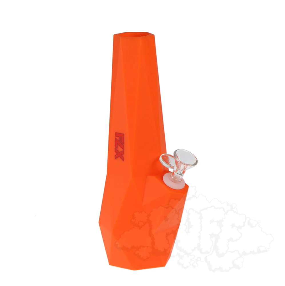 FLX solenoid silicone bong orange - shell shock