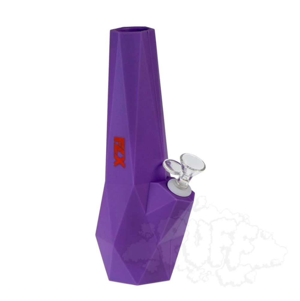 FLX solenoid silicone bong purple - shell shock