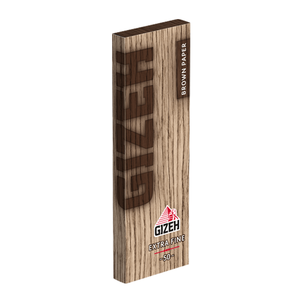 gizeh 125 extra fine brown rolling papers - shell shock