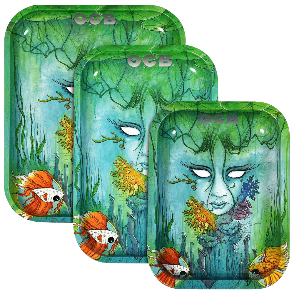 ocb rolling tray  brackish - shell shock