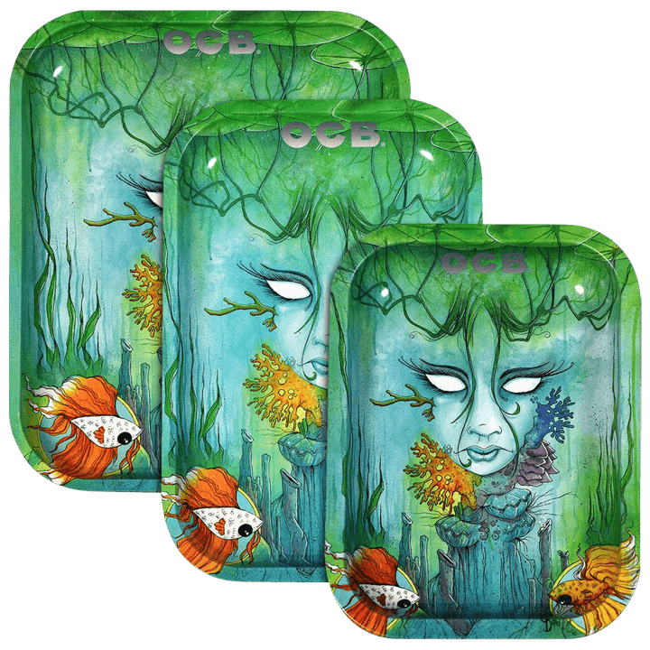ocb rolling tray  brackish - shell shock