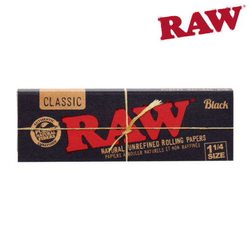 raw black 125 rolling papers - shell shock