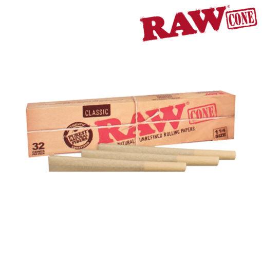 raw classic 125 32pk cones - shell shock