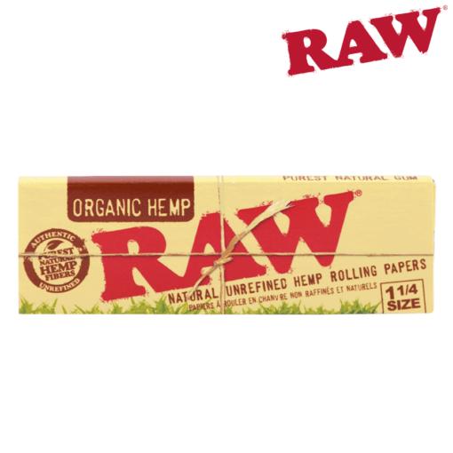 raw organic 125 rolling papers - shell shock