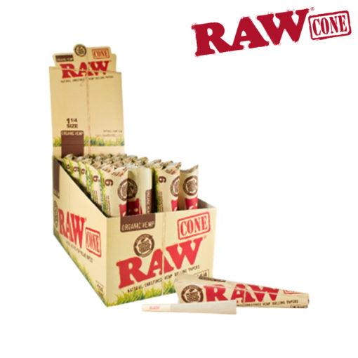raw organic cones 125 6pk - shell shock