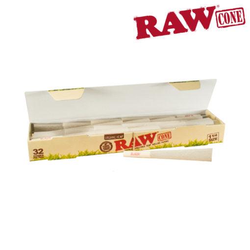raw organic cones 125 32pk - shell shock