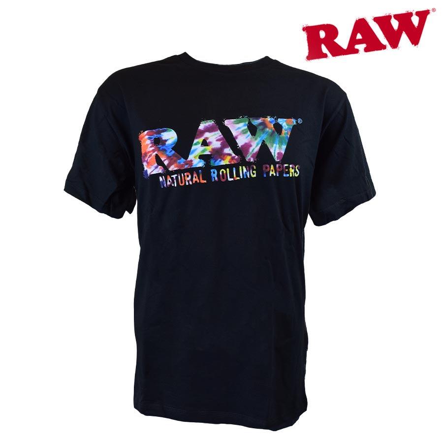 Raw Tie Dye Logo T Shirt - Shell Shock