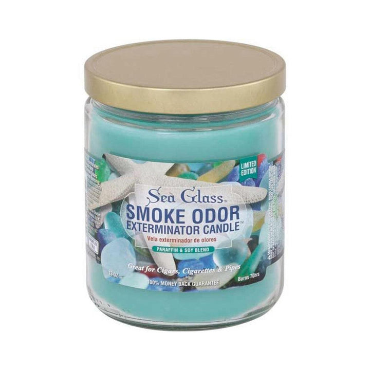 smoke odor candles sea glass - shell shock