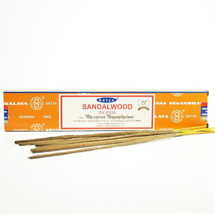 satya sandalwood incense 15g - shell shock