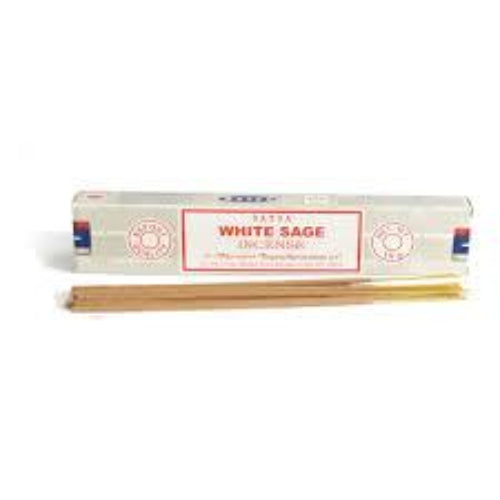 satya white sage incense 15g - shell shock