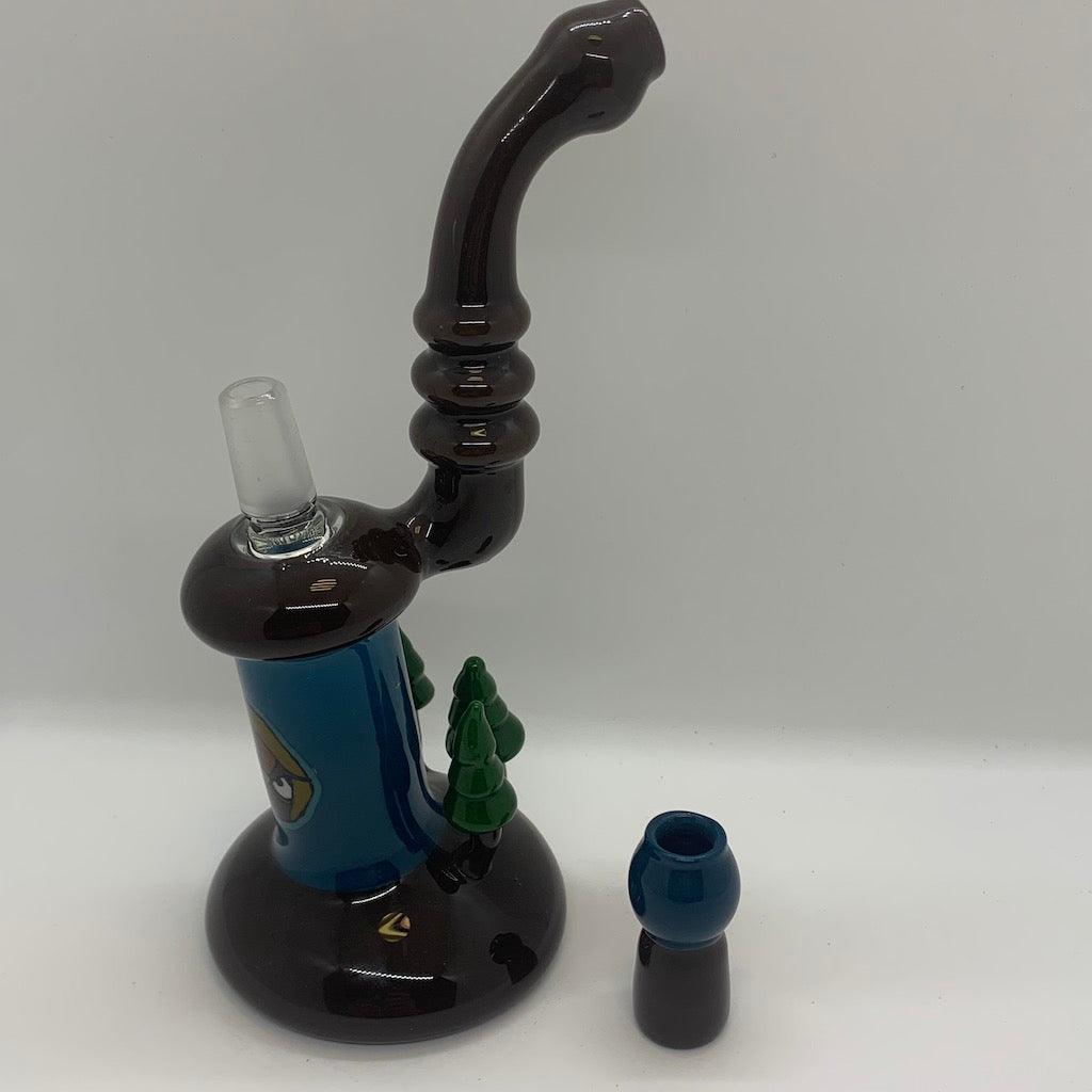 Shackman Owl Boro Heady Glass Rig - Shell Shock