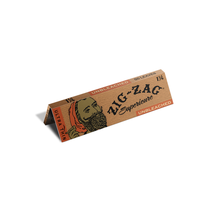 Zig Zag unbleached 1.25 rolling papers - Shell Shock