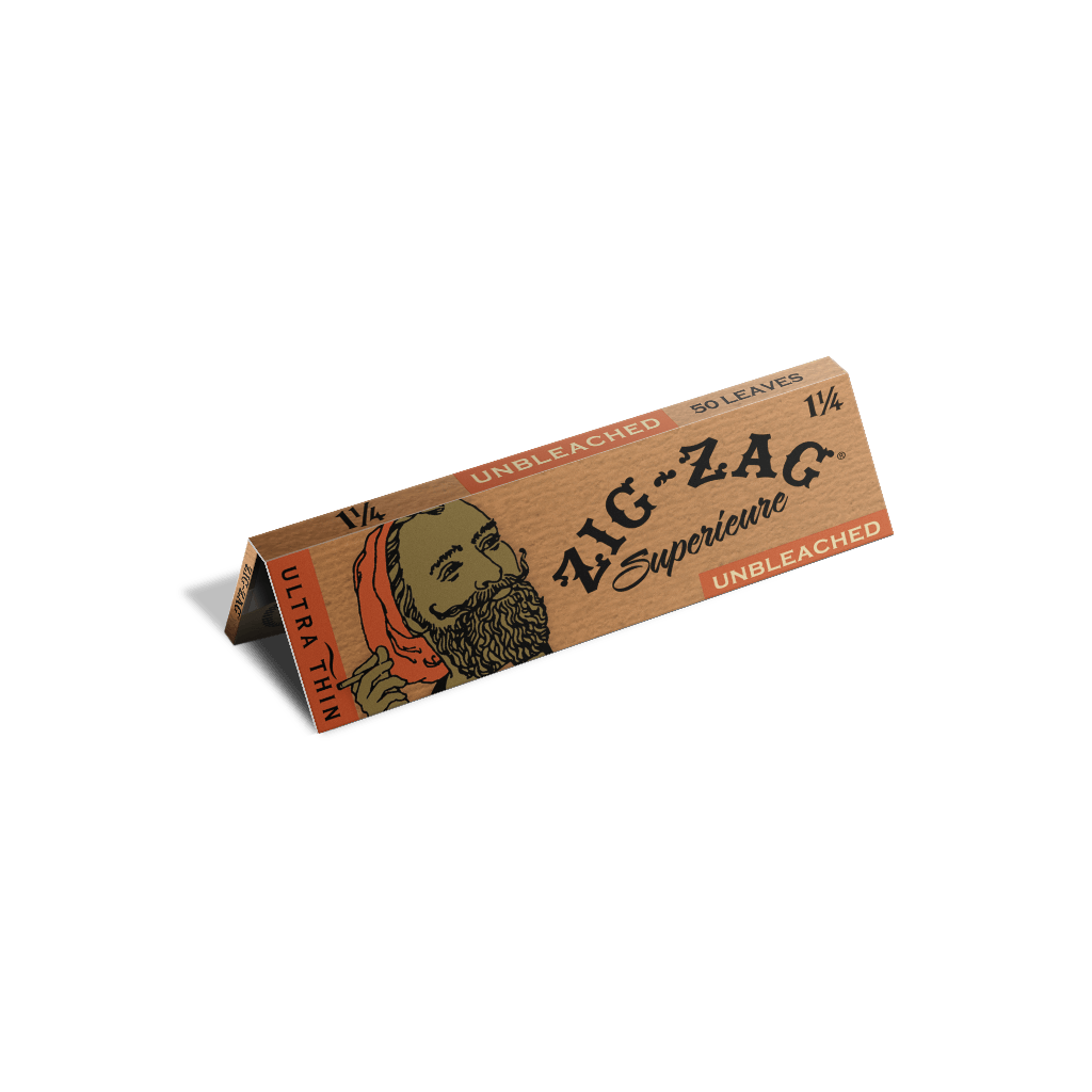 Zig Zag unbleached 1.25 rolling papers - Shell Shock