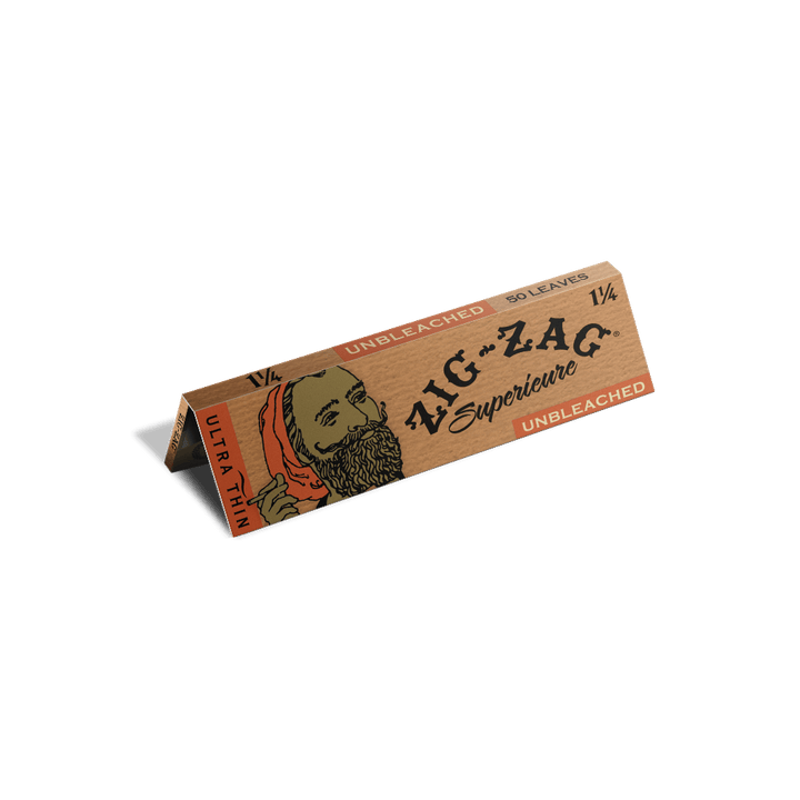 Zig Zag unbleached 1.25 rolling papers - Shell Shock