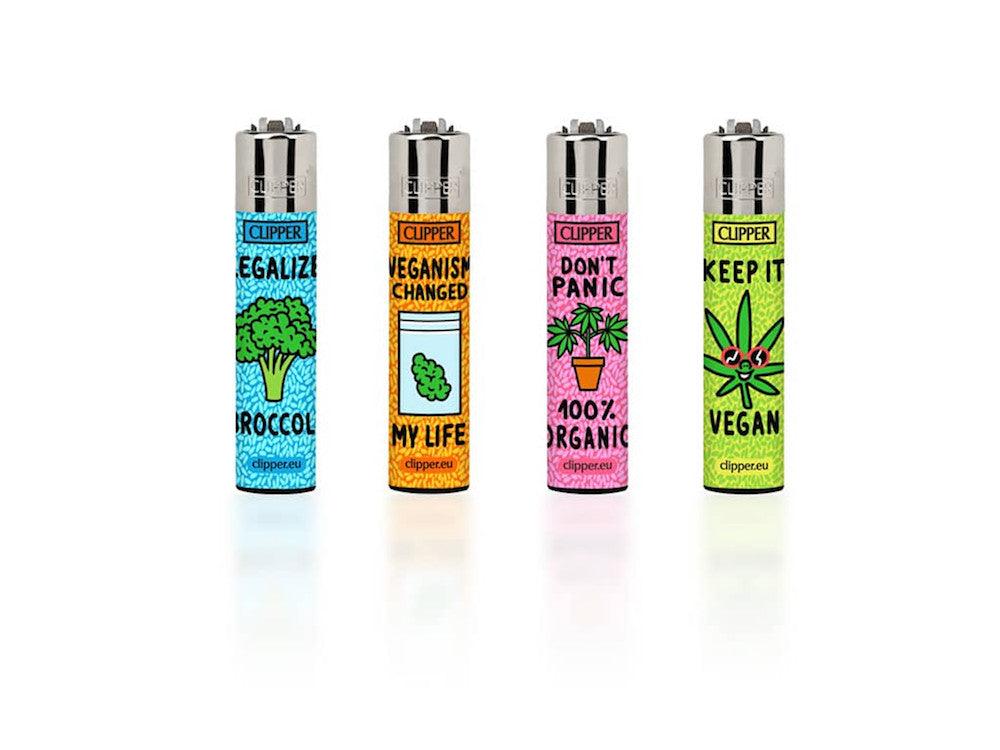 Clipper Vegan Print Lighters - Shell Shock