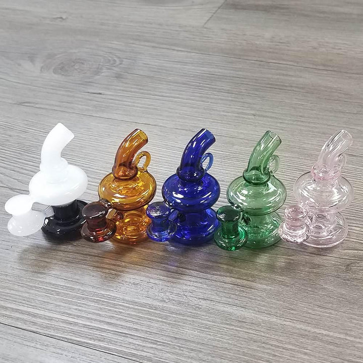 yo dabb mini rig carb cap - shell shock