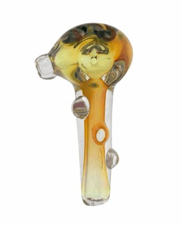 Piranha 3" Frit Head w/ Fuming & 3 Dots - shellshock420