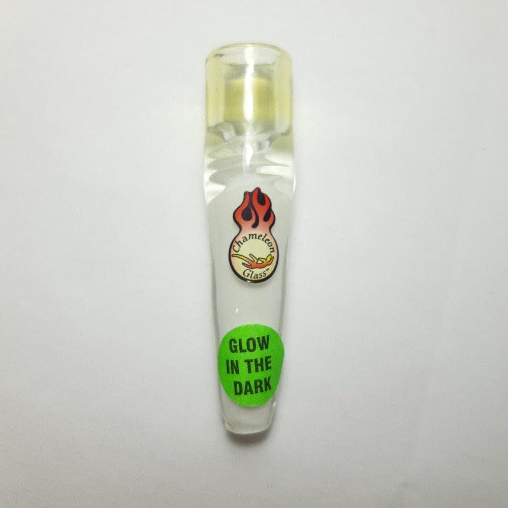 cham 351-s afterglow super bright glass pipe - shell shock