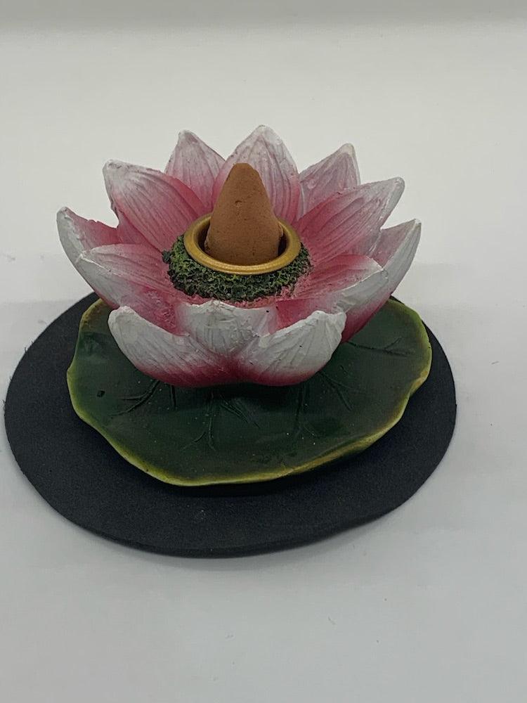 backflow incense burner lotus flower - shell shock