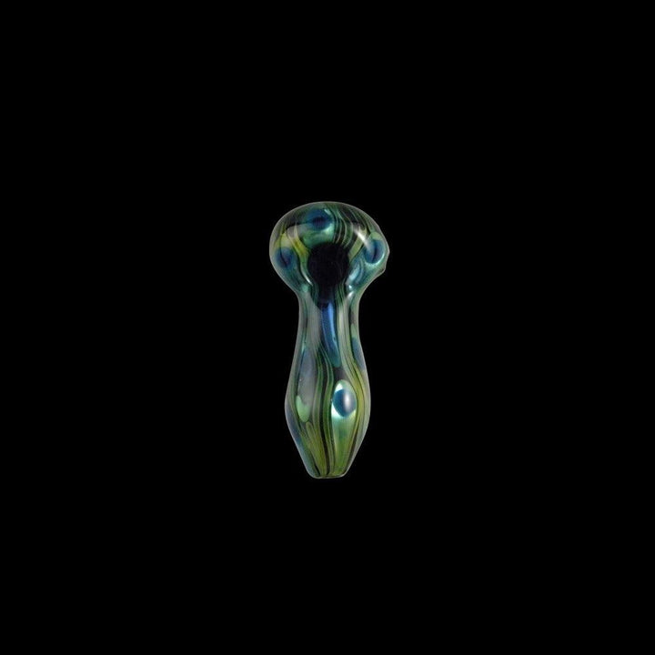 safari peacock chameleon glass pipes - shell shock