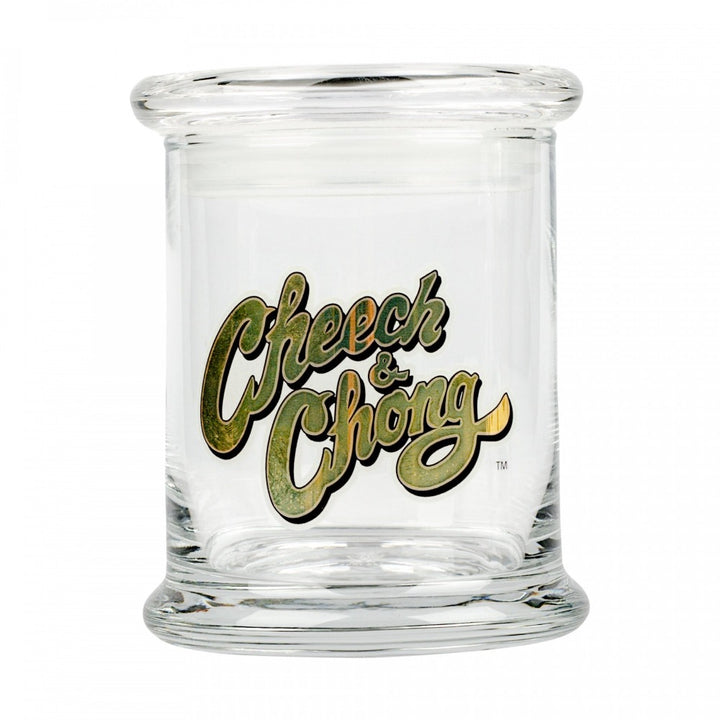 cheech & chong pop top glass jar - shell shock