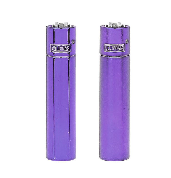 Clipper purple rain metal lighter - shell shock