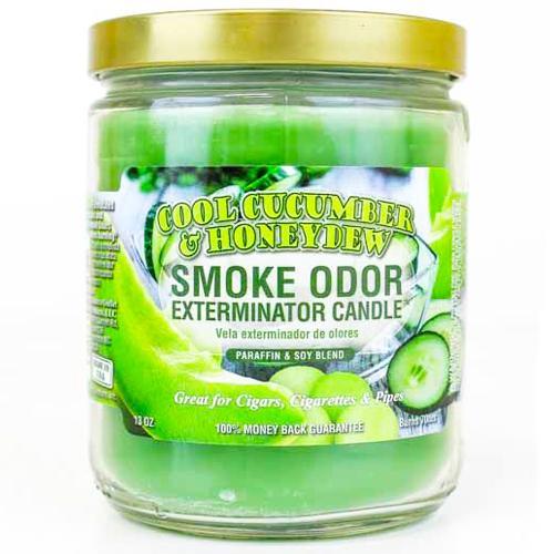 smoke odor candles cool cucumber and honeydew - shell shock