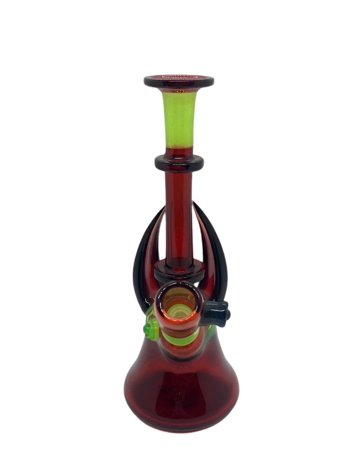 Darby Holmes Red Slyme Glass Heady Rig - Shell Shock