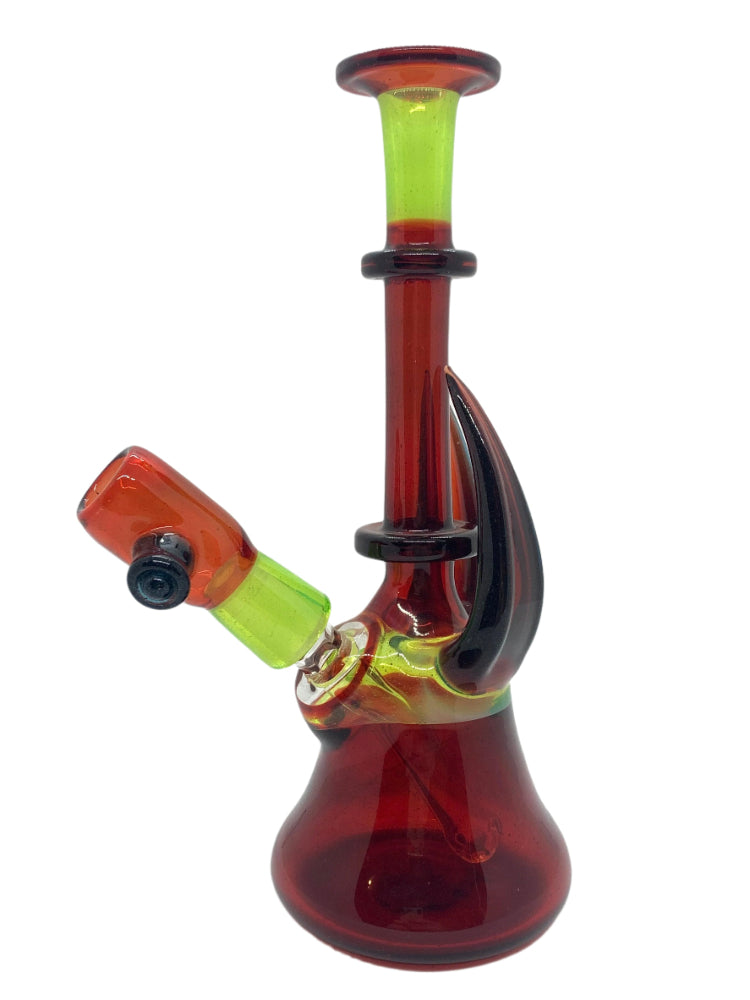 Darby Holmes Red Slyme Glass Heady Rig - Shell Shock