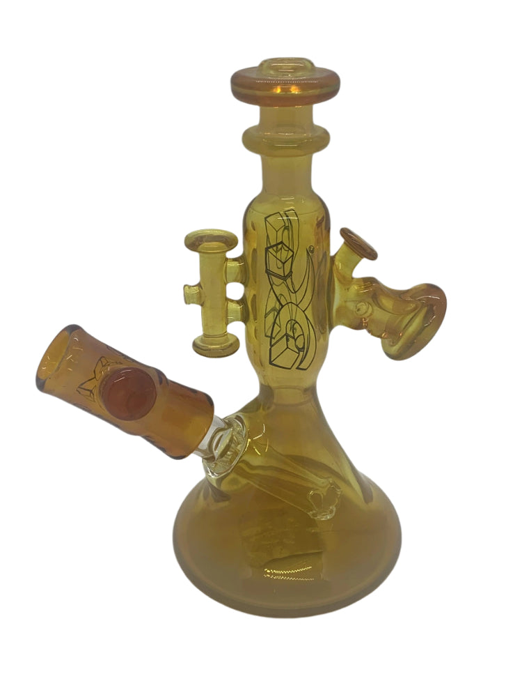 DC Glass x Darby Mini Colored Cricket Beaker – Shell Shock