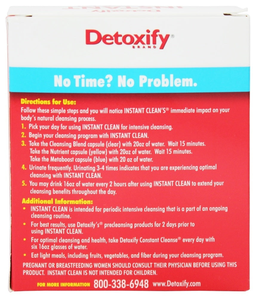 Detoxify Instant Clean detox instructions - Shell Shock