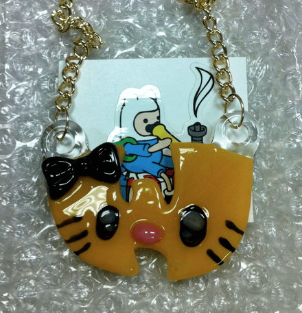 Wu-Kitty Yellow Pendant - shellshock420