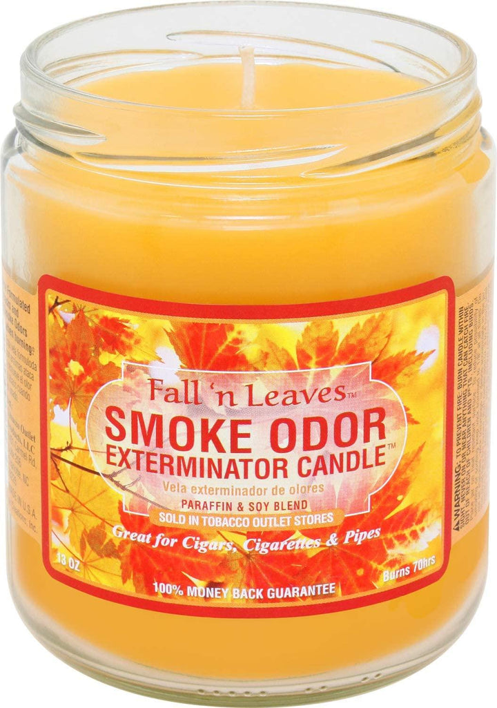 smoke odor candles fall n leaves - shell shock