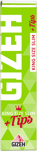gizeh kingsize superfine with tips rolling papers - shell shock