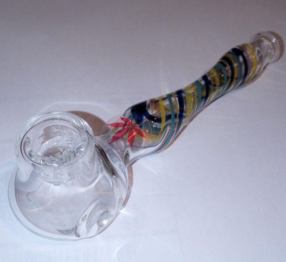 Glass Alchemy Pipe W/5 hole screen