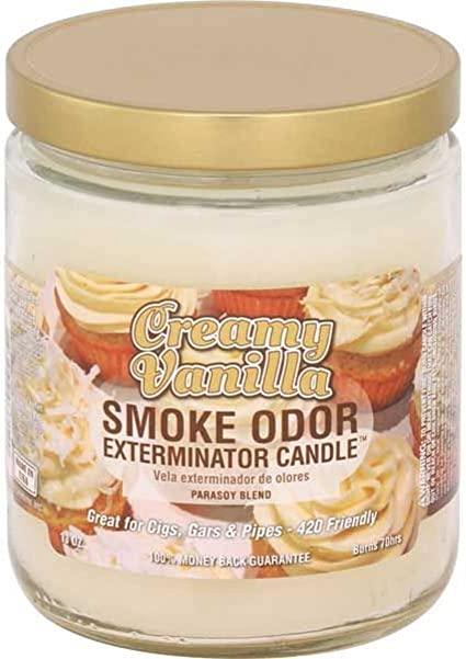 smoke odor candles creamy vanilla - shell shock