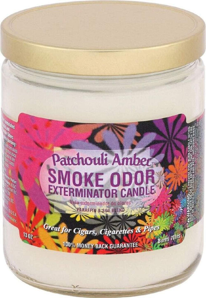 smoke odor candles patchouli amber - shell shock