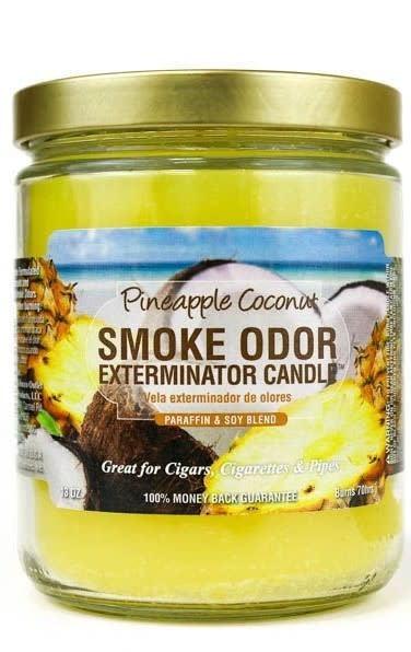 smoke odor candles pineapple coconut - shell shock