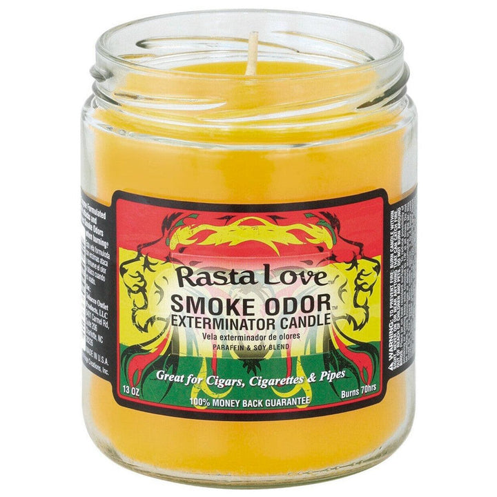 smoke odor candles rasta love - shell shock