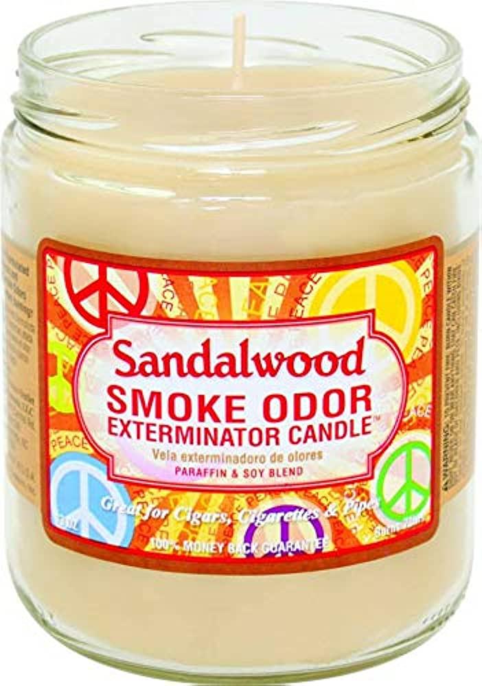 smoke odor candles sandalwood - shell shock