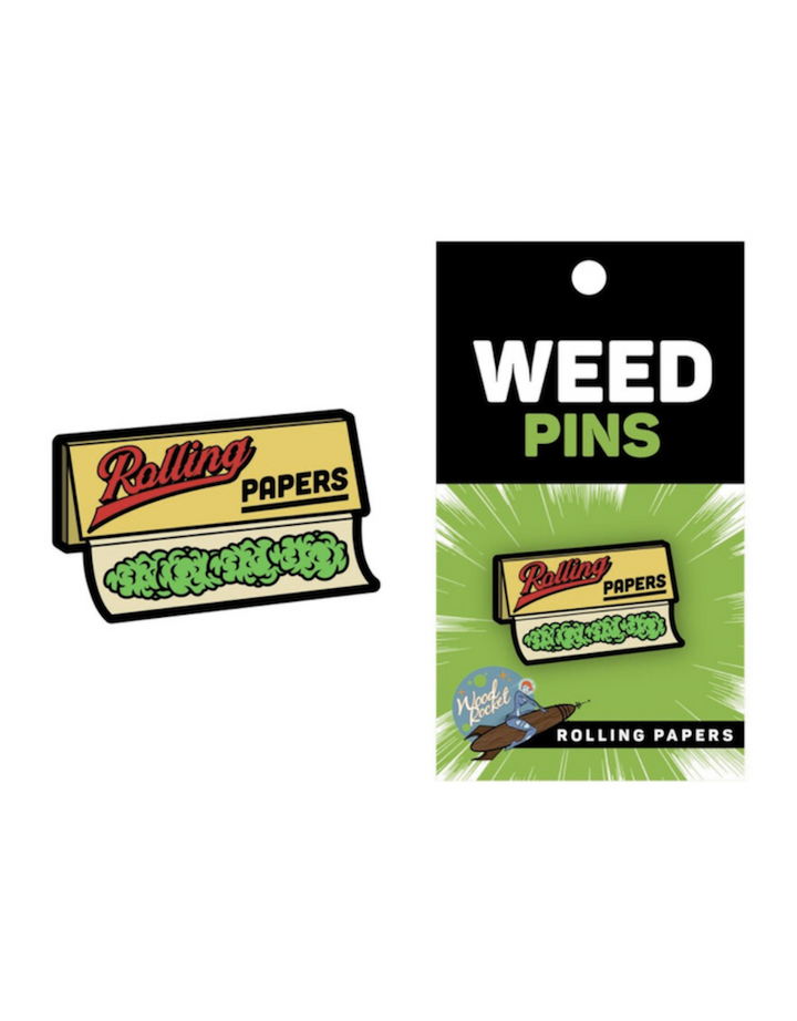 Wood rocket weed pins rolling papers - Shell Shock